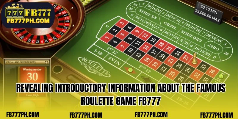Here's a sneak peek into the well-known Roulette game at FB777.